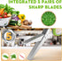 Herb Scissors Set - Updated 2025 Cool Kitchen Gadgets for Cutting Fresh Garden Herbs - Herb Cutter Shears with 5 Blades and Cover, Sharp and Anti-...