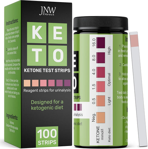 Ketone Test Strips, 100 Keto Test Strips for Keto, Low Carb Diet - Urine Test Strips, Ketosis Test Strips Urine, Keto Strips, Ketone Urinalysis Te...