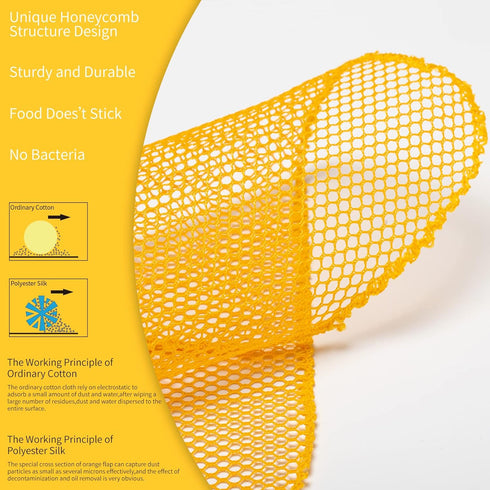 6Pcs Dish Wash Net,Innovative Mesh Cloth,Ultra Non-Scratch Dish Rags for Washing Dishes,100% No Odor/Quick Dry,Perfect Scrubber,Dish Sponges for W...
