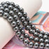 NCB 200pcs 4mm Black Hematite Loose Beads for Jewelry Making, Natural Semi Precious Beads Round Smooth Gemstones Spacer Beads Charms for Necklaces...