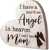 Jetec Bereavement Gift Sympathy Memorial Decor Wooden Heart Shaped Sign Memorial Sign for Loss of Mother Grief Funeral Sorry for Loss Loving Mom...