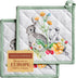 Maison d' Hermine Pot Holders Set 100% Cotton Heat Resistant Potholders 8" x 8" Hot Pads with Loop BBQ, Cooking, Baking, Grilling, Kitchen, Handli...