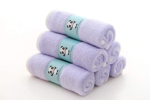 HIPHOP PANDA Baby Washcloths, Rayon Made from Bamboo - 2 Layer Ultra Soft Absorbent Newborn Bath Face Towel - Reusable Baby Wipes for Delicate Ski...