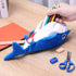 CiyvoLyeen Shark Pencil Case Pen Plush Animal Cute Pencil Bag Blue Pouch with Zipper Stationery Organizer for Student Back to School Supplies Offi...