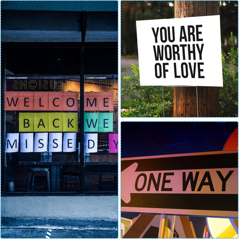 PATIKIL 7 Inch Letter Stencils Number Stencils, 36 Pack Reusable Alphabet Templates Numbers Stencil Set for Painting on Wood Wall, White...