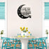 Ripeng I Love You Back Wall Art Moon Metal Decorations Hanging Sign with Quote Silhouette Wall Art for Home Bedroom Living Room Bathroom Kitchen O...