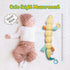 Tummy Time Toys 0-6 Months Baby Musical Stuffed Animal Infant Toys with Ruler Design, Rattle and Multi-Textures, 0-3-6-12 Months Newborn Toys for ...