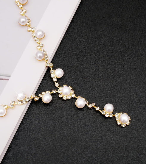 Elegant Bride Bridesmaid Jewelry Sets for Wedding Prom Bridal Necklace Earrings Bracelet Set Women Formal Dress Accessories...