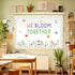 Wildflower Bulletin Board Kit for Sum-mer Theme Wild Flower Boarders Classroom Wall Decoration Daisy Butterfly Cutouts We Bloom Together Floral Se...