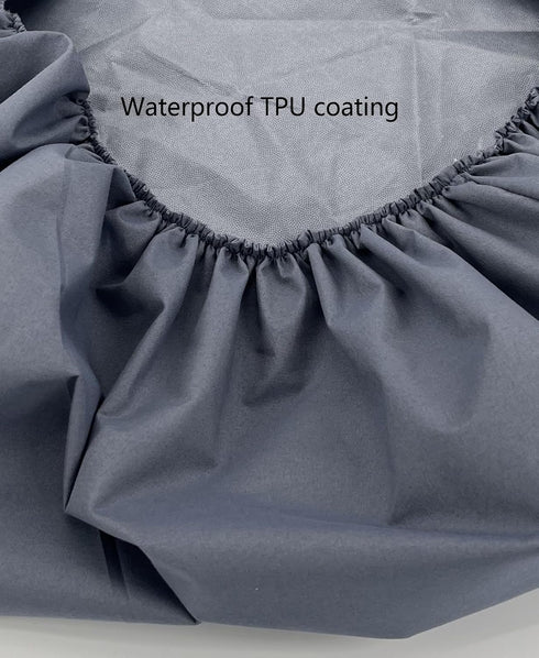 Waterproof Round Dog Bed Cover Replacement Washable Grey 36 Inch...