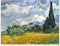Van Gogh Wheat Field with Cypresses Aesthetic Posters - Impressionist Famous Landscape Paintings - Home Decoration Canvas Art Painting Unframed (1...