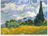 Van Gogh Wheat Field with Cypresses Aesthetic Posters - Impressionist Famous Landscape Paintings - Home Decoration Canvas Art Painting Unframed (1...