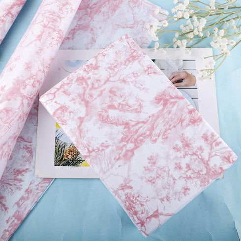 30 Sheets Tissue Paper, 20x14 Inch Wrapping Tissue Paper Decorative Tissue Paper Retro Print Tissue Paper for Weddings Birthday Baby Shower DIY Cr...
