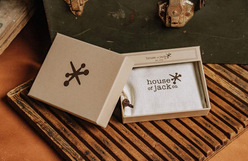 House of Jack Co. Slim Card Wallet | Bifold Credit Card Wallet For Men | Full Grain Cowhide | Minimalist Front Pocket Wallet | Mens Card Holder | ...