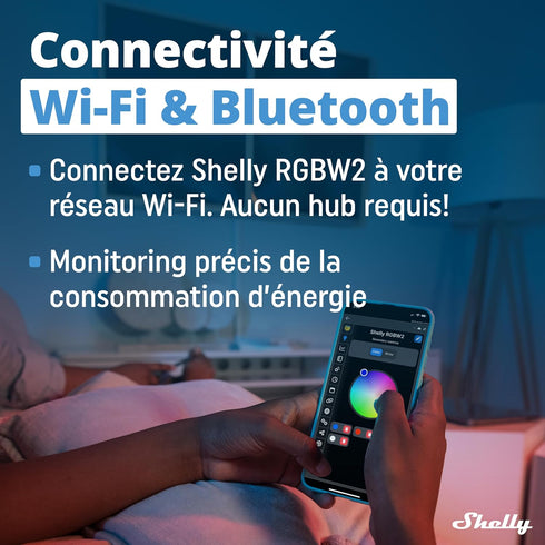 Shelly RGBW2 | WiFi Smart Remote Control for RGBW Led Strips | Home Automation | Compatible with Alexa & Google Home | iOS Android App | No Hub | ...