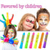12 Pcs Glow in The Dark Face Body Paint, UV Black Light Glow Makeup Kit for Kids Adult, Non-Toxic Fluorescent Face Paints Crayons for Birthday Par...