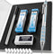 Nicpro Blocky Gear 0.7 mm Mechanical Pencils Set in Case, Metal Pencil with Lead Refills, Eraser for Professional & Adult Art Writing Drafting Dra...