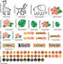 Safari Jungle Animal Calendar Bulletin Board Set Simply CTP Bulletin Board Calendar Seasons Weather Chart Animal Classroom Decoration with Season,...