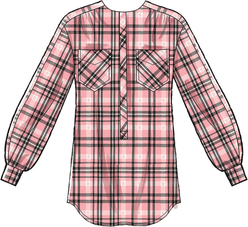 McCall's Women's Loose Fitting Long Sleeve Blouse Sewing Patterns, Sizes 6-14, various, White...