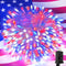SANJICHA Red White and Blue Lights, 100 LED 33FT 4th of July Decorations Lights, 8 Modes Clear Wire Waterproof Patriotic Light for Independence Da...