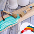 2 Pack Chalk Paint Brush, Chalk and Wax Paint Brush Chalk Paint Tool for Furniture Reusable Flat and Round Chalked Paint Brush for Folk Art Home D...