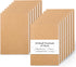 feela 15 Pack A5 Kraft Notebooks, 60 Lined Blank Pages Travel Journal Bulk, Soft Cover Notebooks for Women Girls Students, Making Plans Writing Me...