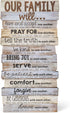 Lighthouse Christian Products Our Family Will Love One Another Rustic Stacked Pallet 5 x 10 Wood Plaque...