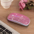 HXMJ Bling Dazzling Rechargeable 2.4GHz+5.2 Bluetooth Wireless Mouse Covered with Crystal Diamond Rhinestone,RGB Backlit,Great Gift idea for Her (...