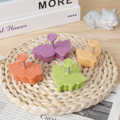 Yunko Cake Leaves Baking Pie Crust Cookie Cutters Set of 4...