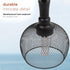 Alpine Corporation 10" Tall Hanging Solar Powered Outdoor Mesh Lantern with LED Lights, Black...