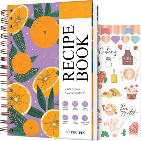 PLANBERRY Recipe Book – Blank Hardcover Cookbook to Write In Your Own Recipes – Empty Cook Book Journal to Fill In – Blank Family Recipe Notebook ...
