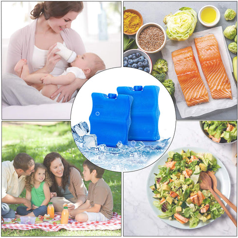 Teamoy Breastmilk Ice Pack(Pack of 2), Bottle Ice Packs for Breastmilk Storage and Breastfeeding Working Mom, Small...
