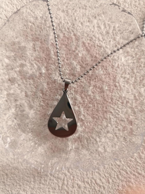 Guitar Pick Star Necklace Solid Stainless Ball Chain Guitar Pick Gift Jewellery...