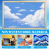 18" x 12' Clouds Fade Resistant Bulletin Board Roll, Fabric for Classroom Bulletin Boards, Classroom Decor, Curtains, and Crafts, Non Woven Blue S...
