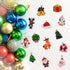 30pcs Mini Christmas Ornaments for Mini Tree Decorations Small Christmas Ornaments Resin Miniatures for Craft Christmas Decor...