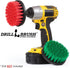 Drill Brush - Indoor/Outdoor Medium and Stiff 4-inch Round - Spin Brush - Combo Kit - Cleaning Supplies - Stove, Oven, Sink - Grout Cleaner - Outd...
