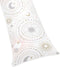 Sweet Jojo Designs Blush Pink, Gold, Grey and White Star and Moon Body Pillow Case Cover for Celestial Collection (Pillow Not Included)...