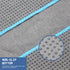 Hot Yoga Towel - Microfiber Non Slip Yoga Mat Towel with Grip Dot Sweat Absorbent Towel for Hot Yoga, Pilates and Fitness 72" x 24", Grey/Blue...