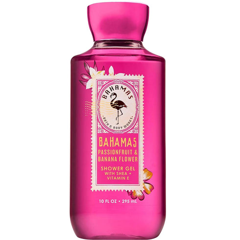 Bath & Body Works Bahamas Passionfruit Banana Flower Shower Gel 10 Ounce (Packaging Design Varies)...