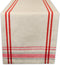 DII French Stripe Dining Table Collection Farmhouse Style Table Runner, 14x108 Inches, Taupe/Red...