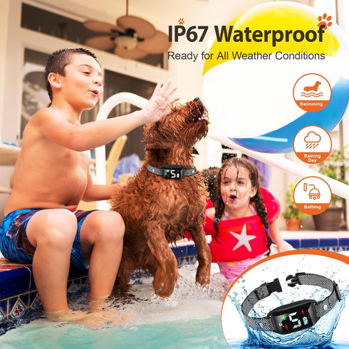 Dog Bark Collar, Rechargeable Bark Collar for Large Dog with 5 Adjustable Sensitivity, Smart Anti Bark Collar with Beep Vibration Shock for Medium...