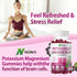 Potassium Magnesium Gummies, New Formula Calm Magnesium Glycinate Gummies, Chewable Gummy Supplements for Leg Cramps & Muscle, Elderberry Flavor 9...
