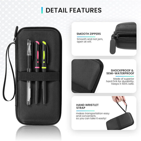 Graphing Calculator Case for Texas Instruments TI-84 Plus CE, Carrying Box Protective Case for TI-83 Plus CE Ti-85 Ti-89 Ti-82 Plus/C CE ,Hard EVA...
