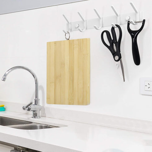 WEBI Coat Rack Wall Mounted,Coat Hooks Wall Mount,Coat Hanger Wall Hook Rack,4 Hooks for Hanging Coats,Hats,Jacket,Clothes,White,2 Packs...