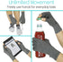 Vive Arthritis Gloves with Grips - Men & Women Textured Fingerless Compression - Open Finger Hand Gloves for Rheumatoid and Osteoarthritis - Arthr...