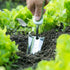 Worth Garden Serrated Transplanter - Planting Trowel Garden Tool, Stainless Steel Serrated Hand Shovel for Digging and Precise Bulb Planting - T50...