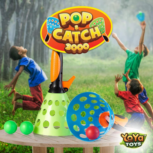 YoYa Toys Pop and Catch Ball Game - Sports & Outdoor Play Toys, Kids Ages 8-12 - Exciting Yard Activities - Perfect for Camping, Beach, Backyard P...