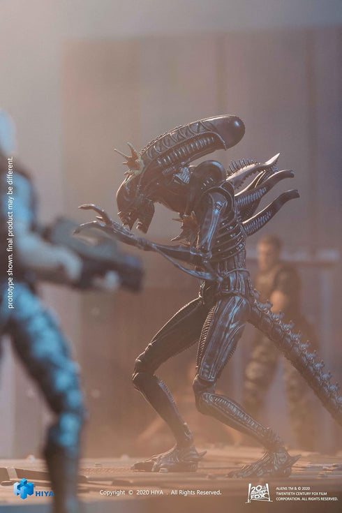 Hiya Toys Exquisite Mini Series 1/18 Scale 5 Inch Aliens Battle Damage Alien Warrior Action Figure...