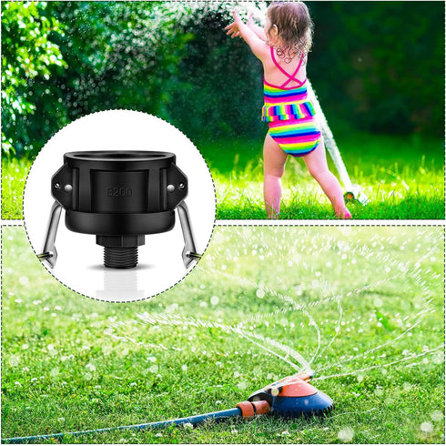 275 330 Gallon IBC Tote Fittings, Adapter, Tank Drain Adapter for Garden Hose Camlock Garden Water Hose 2 Inch Tote Lock, Black (1)...