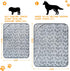 Fleece Blanket for Small Medium Dogs - Washable Puppy Blanket with Cute Paw Print for Bed Couch Protection...